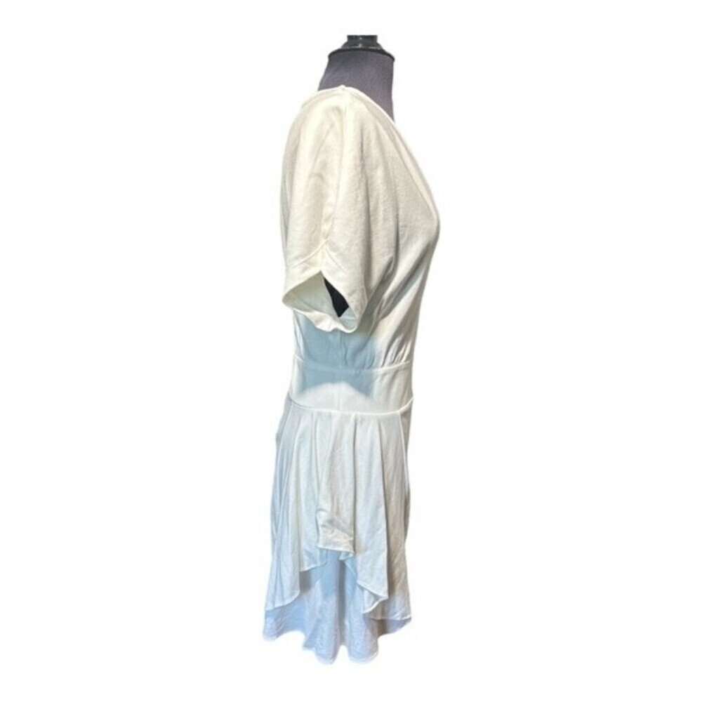 HALSTON HERITAGE Short-Sleeve Drop-Waist Ponté Dress Size 4 - Picture 3 of 6